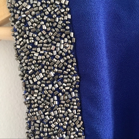 Vero Moda blue top with silver details. - Picture 2 of 3